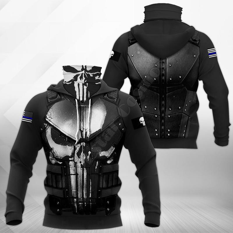 Streetwear Clothing Brand - الشرطة الجمجمة ثلاثية الأبعاد أغطية رأس