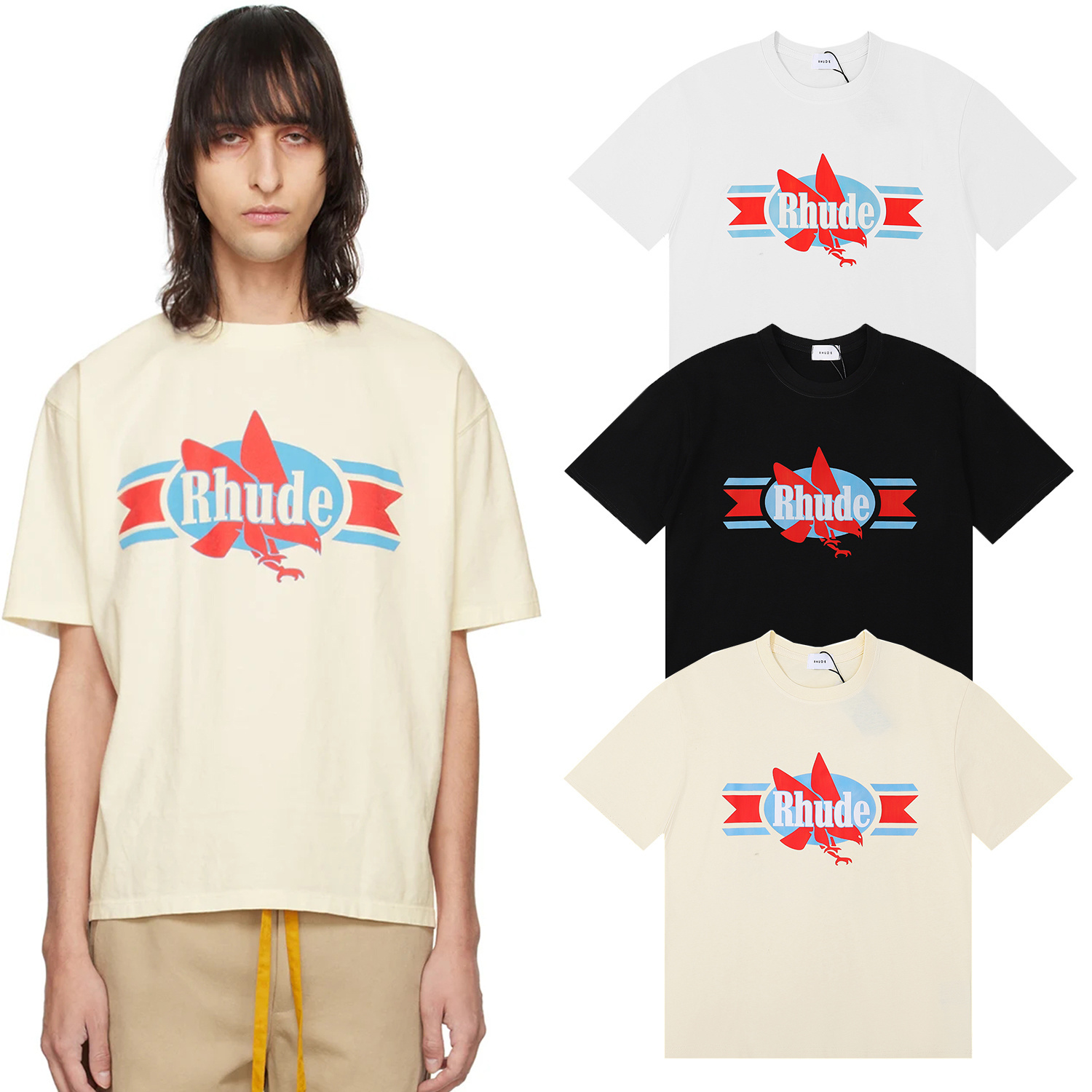 تي شيرت قطني فضفاض برقبة دائري - مراجعة Streetwear Brand Popular وسعره